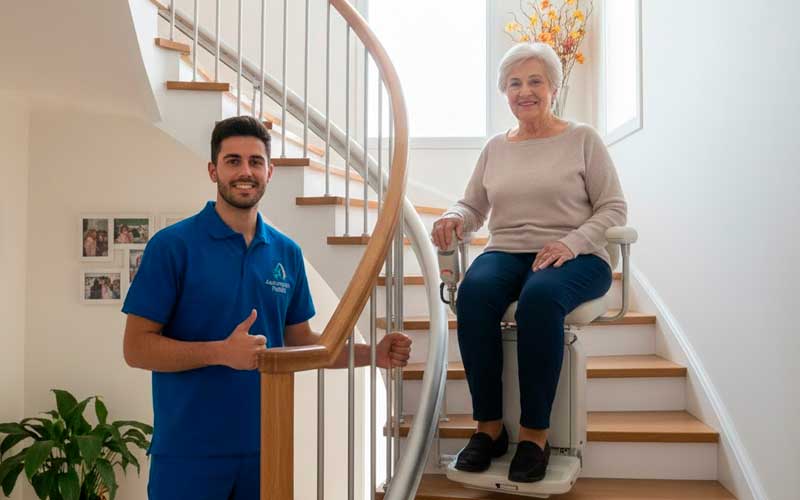 Instalación y mantenimiento de Elevador salvaescaleras en Cáceres